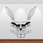 Preview: Wandaufkleber 46154W Hase gemein